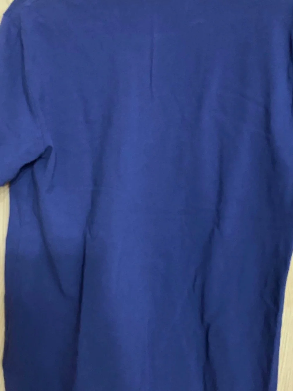 Ralph Lauren Blue Polo with Orange Collar Youth XL